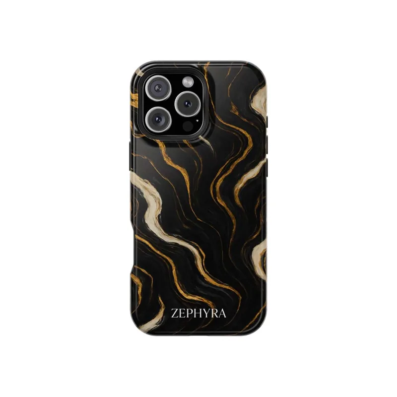 ZEPHYRA Noir Luxe Marble - iPhone 14 Pro Kryt