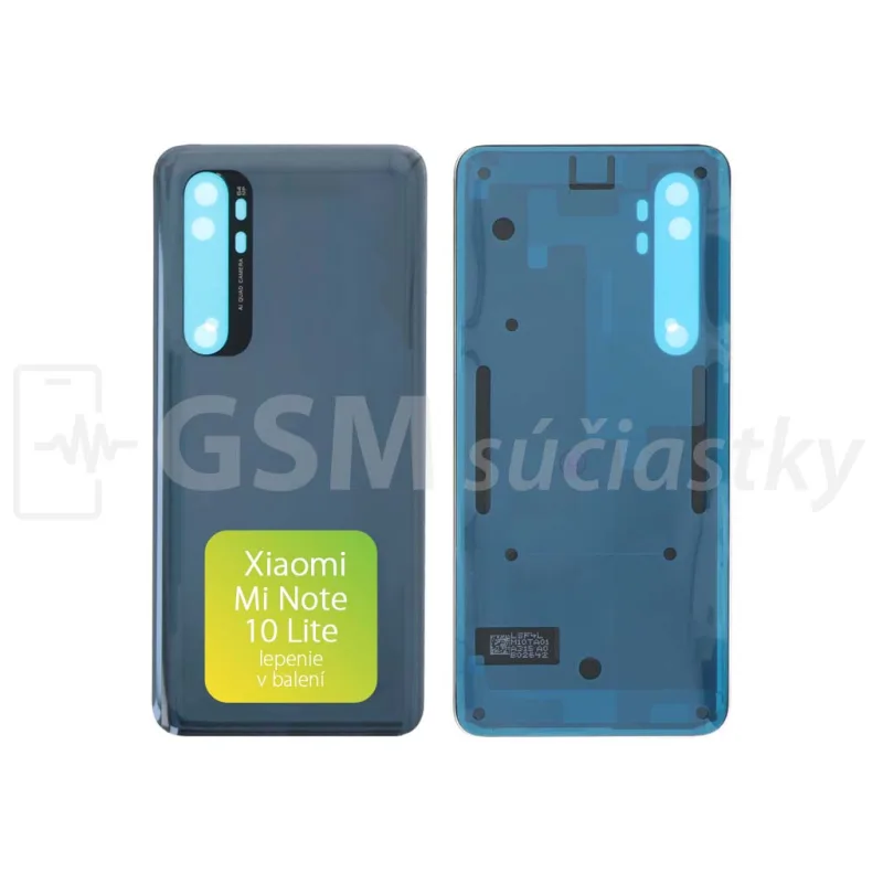 Kryt Xiaomi Mi Note 10 Lite Zadný Farba: Čierna