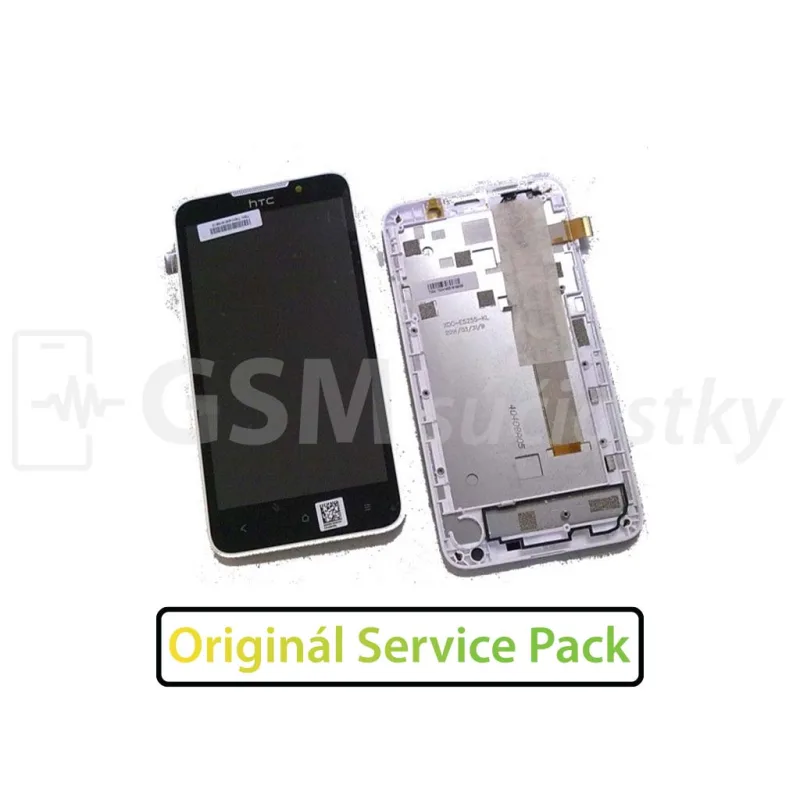 LCD Displej + Dotykové sklo HTC Desire 516 Farba: Čierna + rám