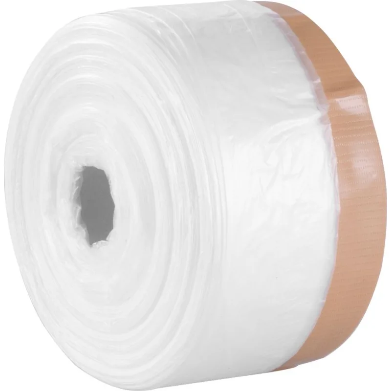 Fólia krycia Strend Pro, 550 mm, L-30 m, PE, maliarska, s látkovou lepiacou páskou, zakrývacia na podlahu