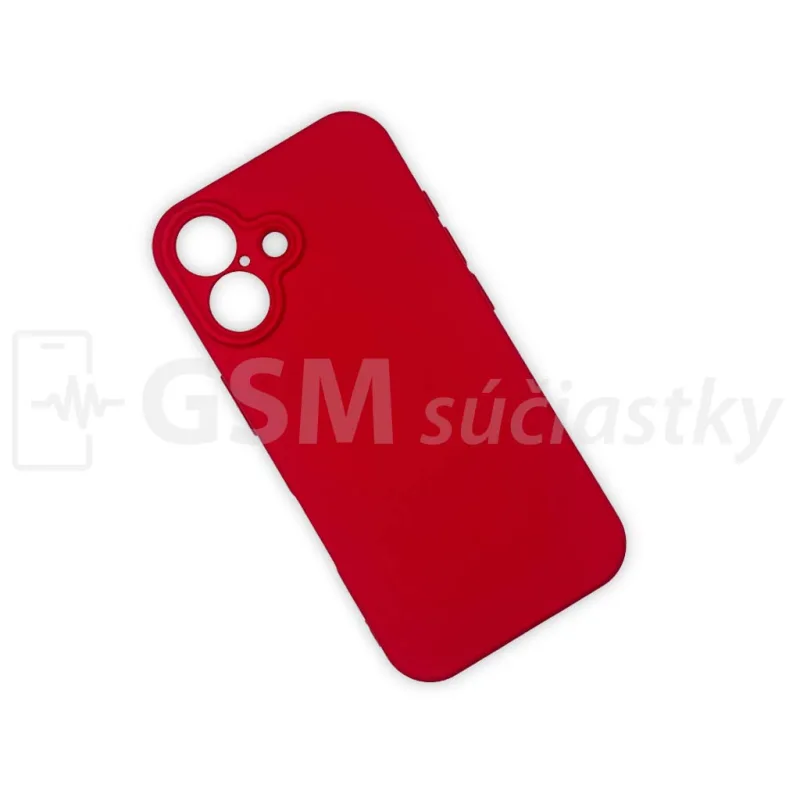 Soft Flex Silikónový kryt na mobil iPhone 16, Červené