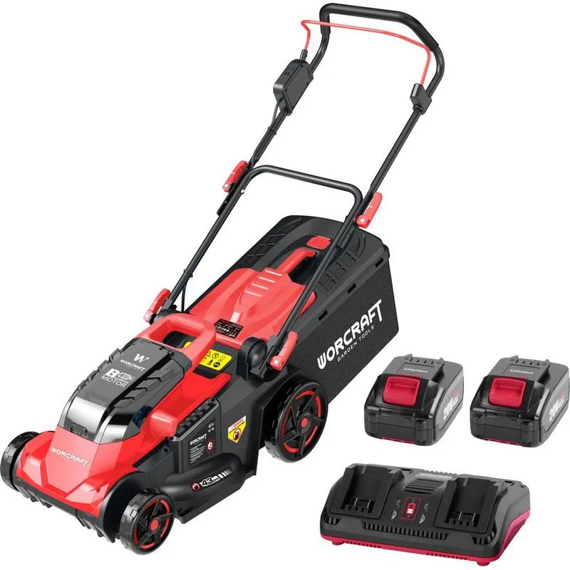 Kosačka Worcraft CLM-S40LiBH ShareSYS, 2x20V, 430 mm, bezuhlíková