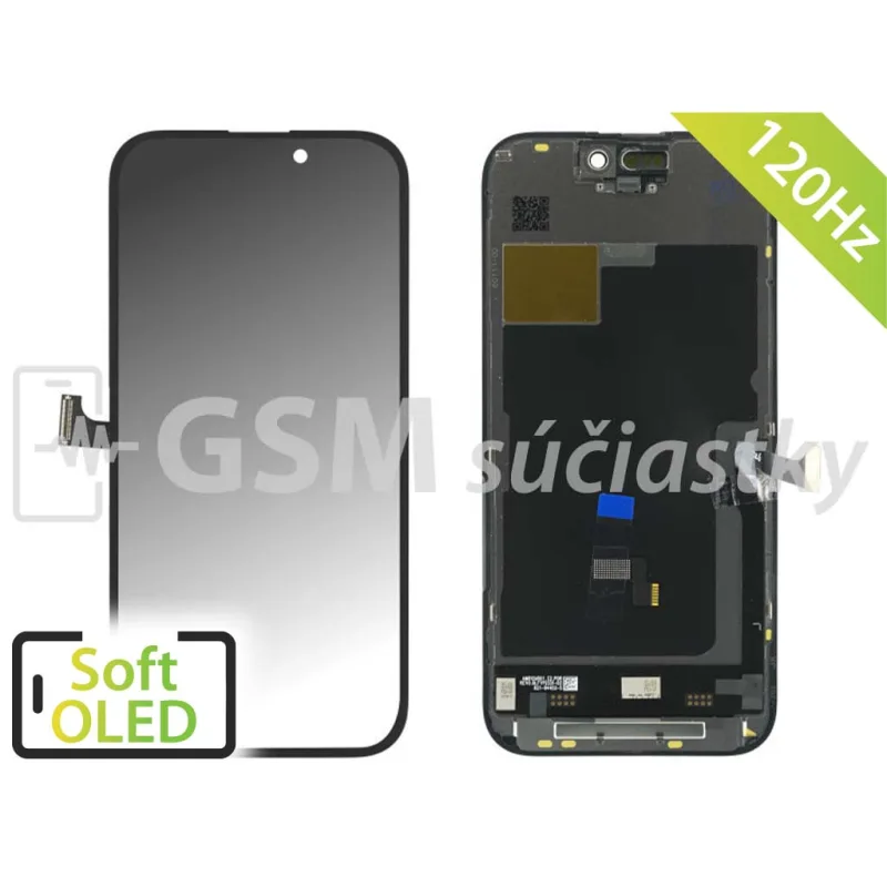 iPhone 15 Pro - 120HZ LCD displej + dotykové sklo - Soft OLED