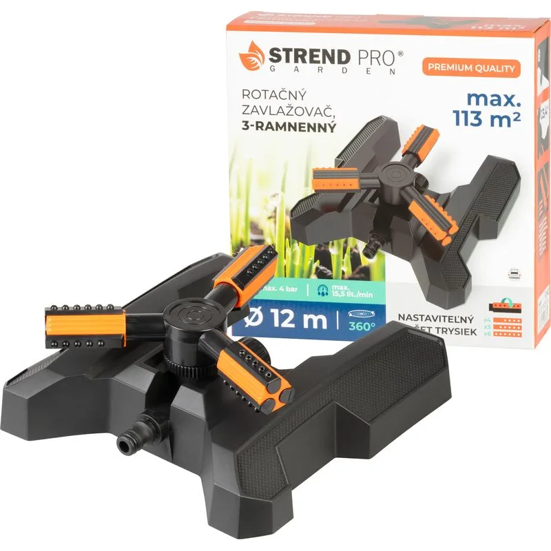 Rozprašovač Strend Pro Garden, 3-ramenný, rotačný