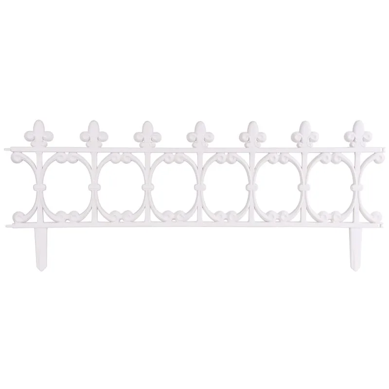 Ohrada Gardens F755, 87x34 cm, plastová, biela, 4 ks