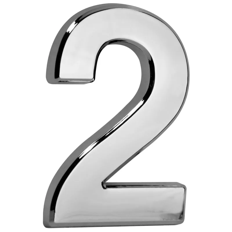 Číslo na dom MagicHome 2 – strieborné, 70x100 mm