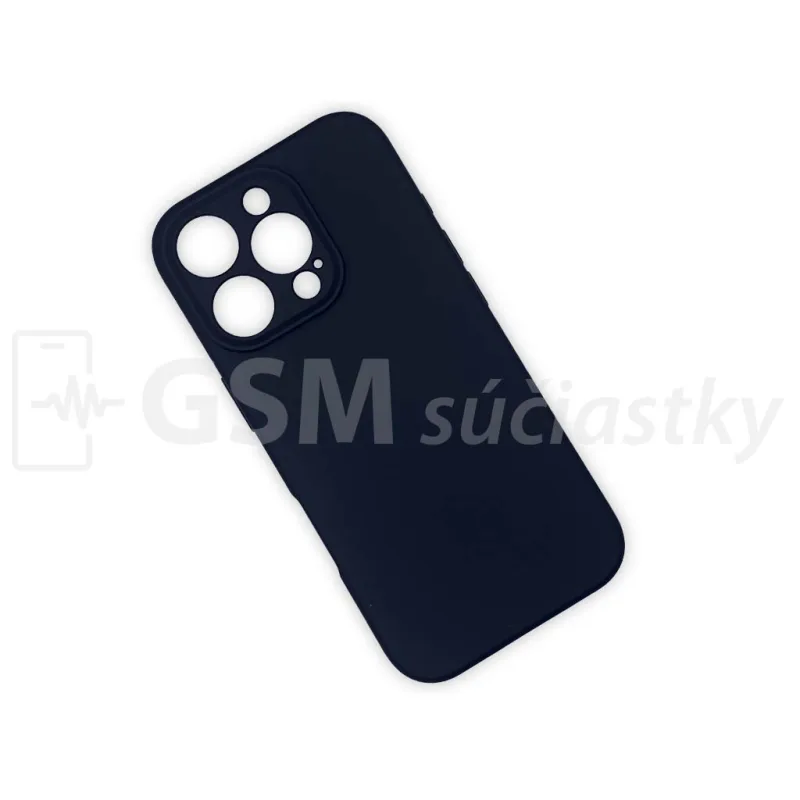 Soft Flex Silikónový kryt na mobil iPhone 16 Pro, Čierny