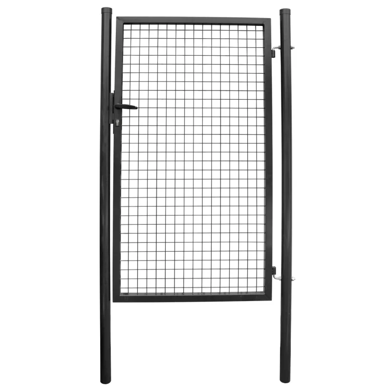 Brána 1000/1200/50x50 mm – jednokrídlová záhradná brána, antracit