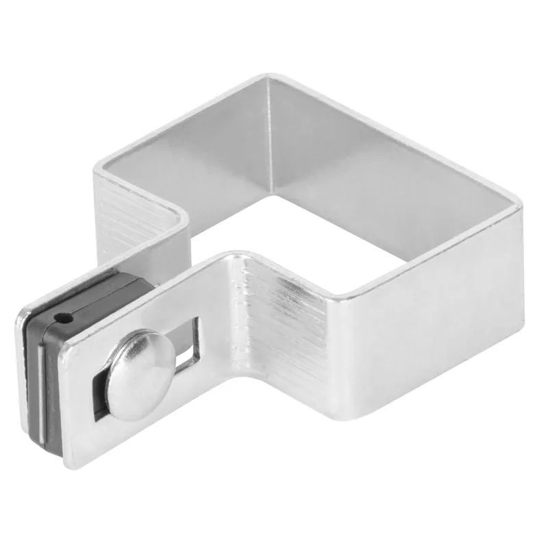 Objímka na hranatý stĺpik 60×40 mm, koncová, pozinkovaná