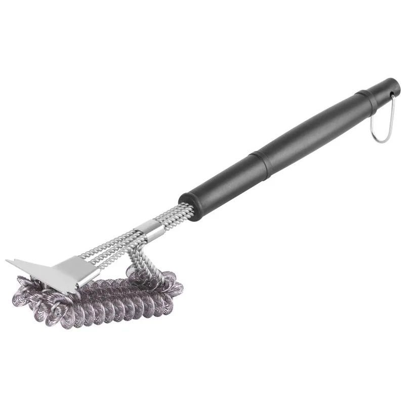 Kefa na čistenie grilu so škrabkou, 44x9,8x7 cm