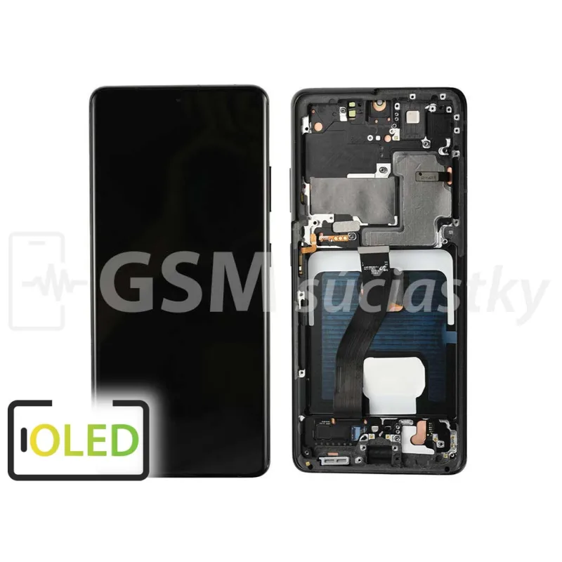 LCD Displej + Dotykové sklo Samsung Galaxy S21 Ultra Farba: Čierna