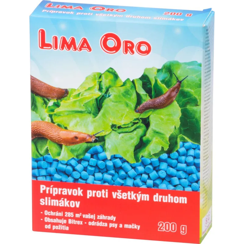 Chemia Lima Oro 200 g, proti všetkým druhom slimákov, Bitrex