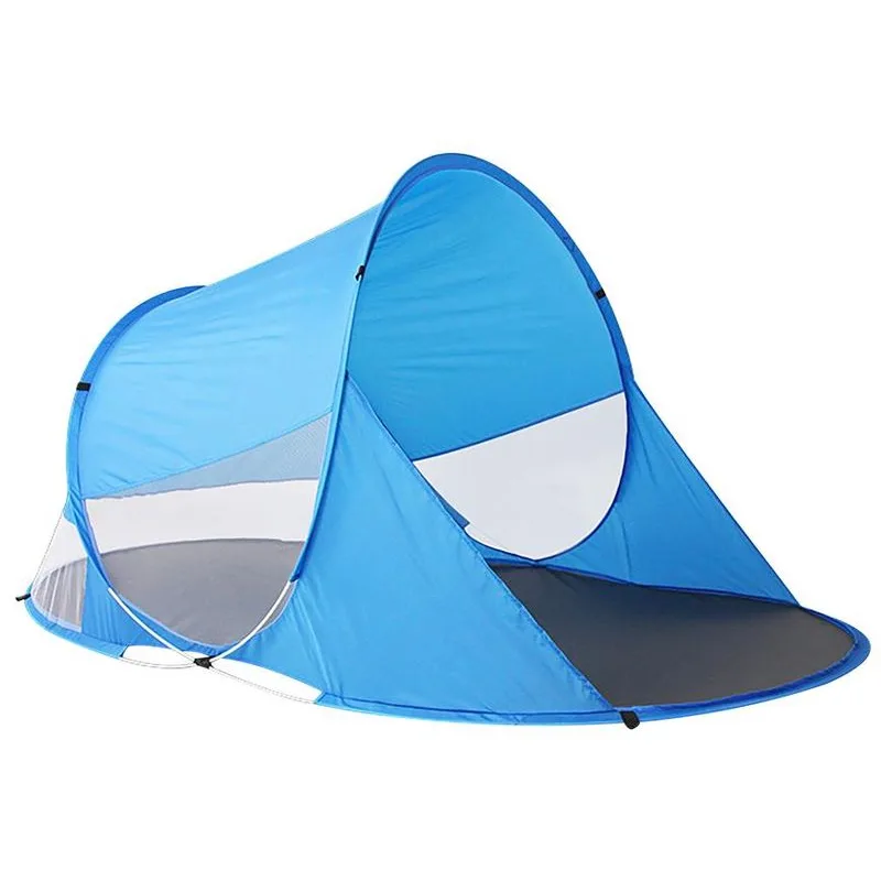 Stan Strend Pro, rozkladací, plážový, modrý, 190x120x90 cm