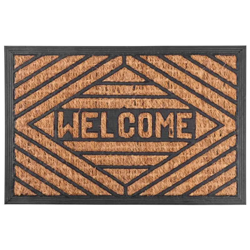 Rohožka pred dvere Welcome 3 – 40x60 cm, hnedá