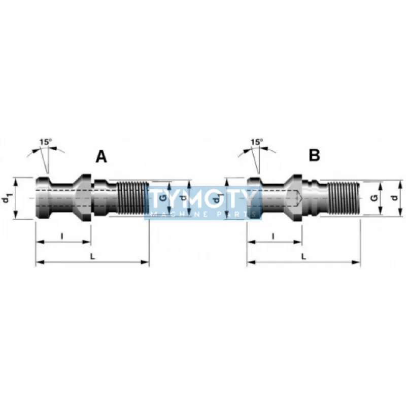 Upínací čap bez otvoru, 591016, 40B