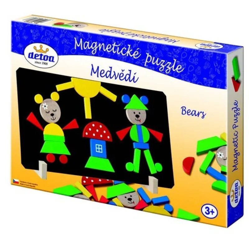 Detoa Magnetické puzzle Medvede
