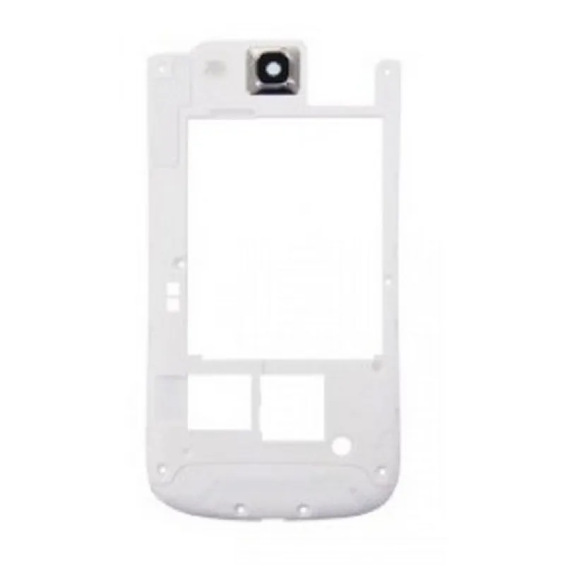 Kryt Samsung Galaxy S3 Neo - I9301 stredový + sklíčko kamery Farba: Biela - stredový rám