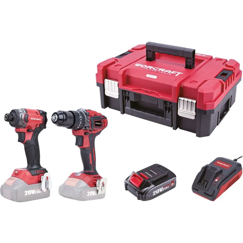 Set Worcraft XCUBE030 ShareSYS Toolbox, uťahovák 260 Nm, skrutkovač 50 Nm