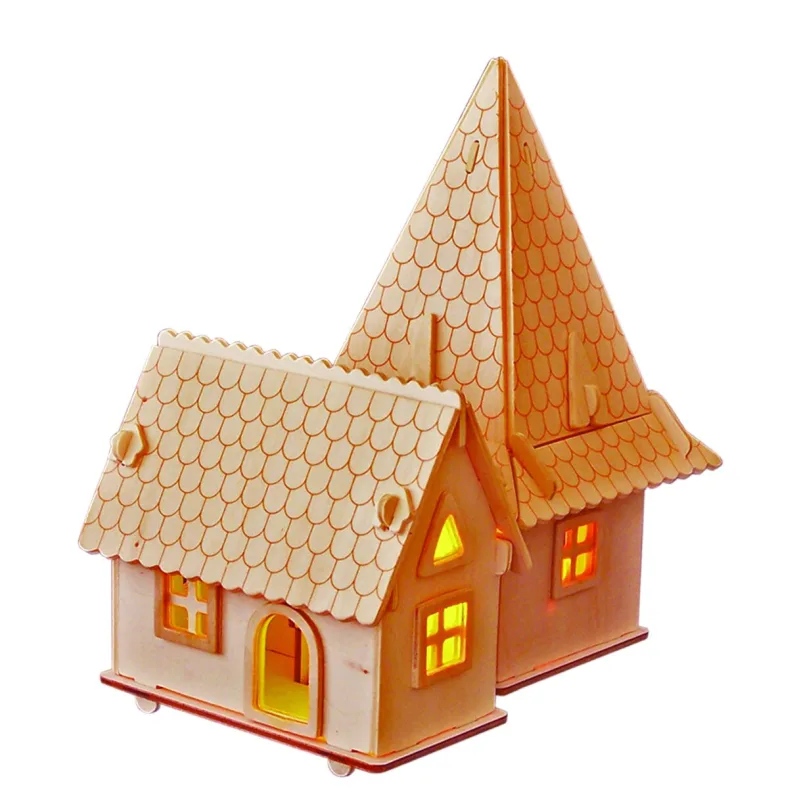 Woodcraft Drevené 3D puzzle Európska vila D