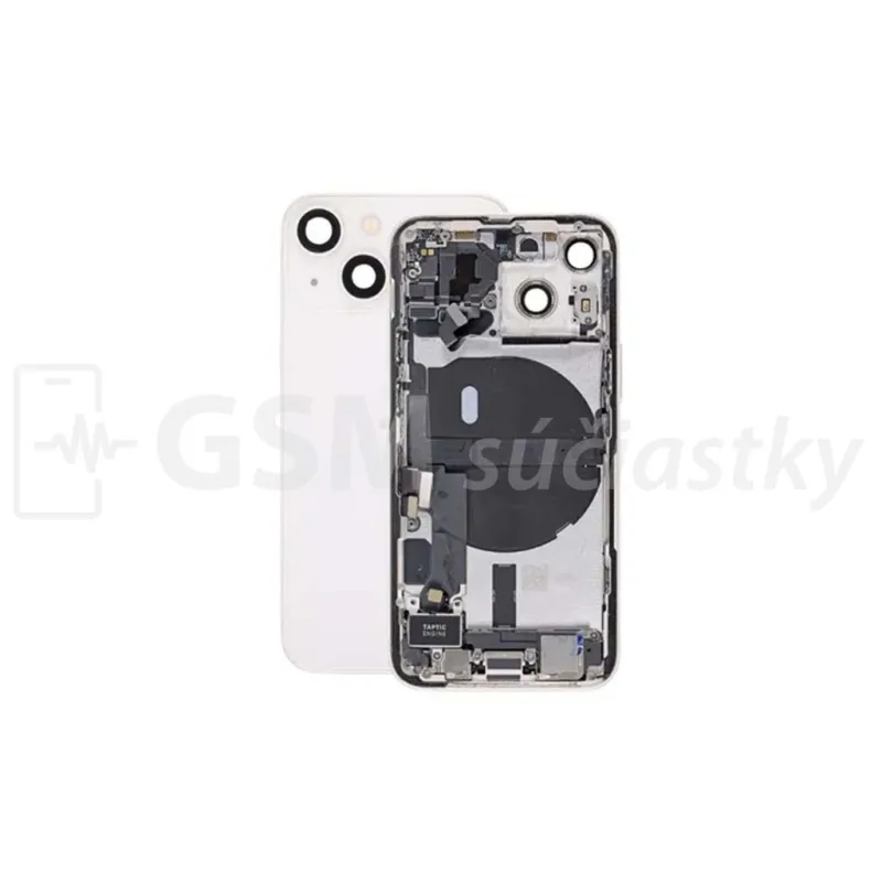 iPhone 13 mini - Zadný Housing s Malými Dielmi - Biely