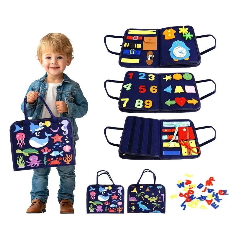 2Kids Toys Senzorická busy kniha Vodný / Dino svet