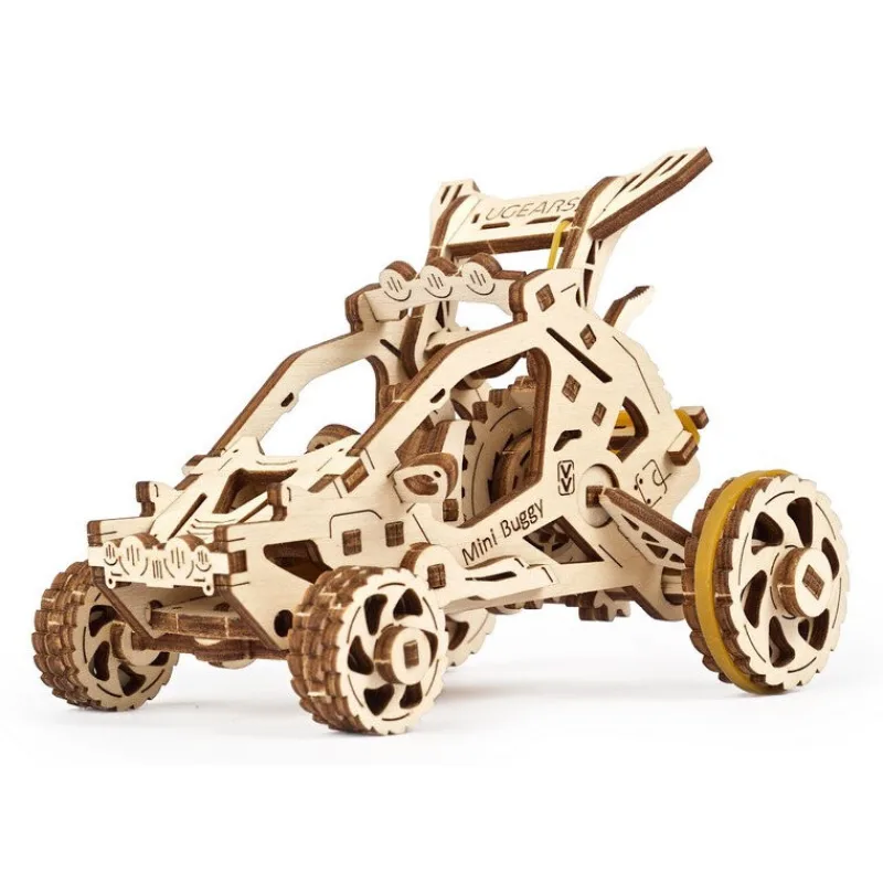 Ugears 3D mechanické puzzle - Mini bugina 80 ks