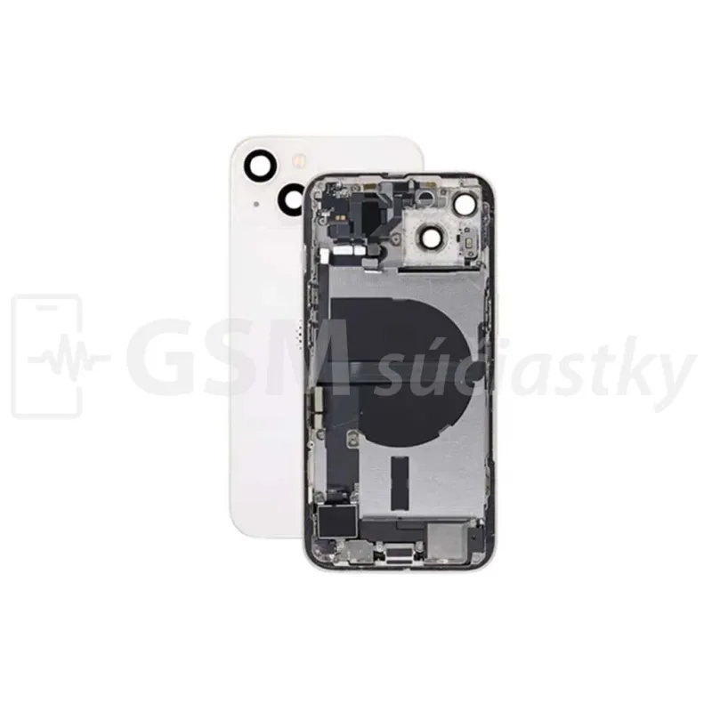 iPhone 13 - Zadný Housing s Malými Dielmi - Biely