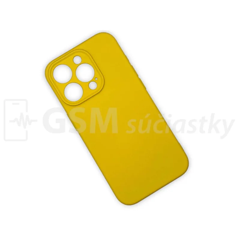 Soft Flex Silikónový kryt na mobil iPhone 15 Pro, Žltý