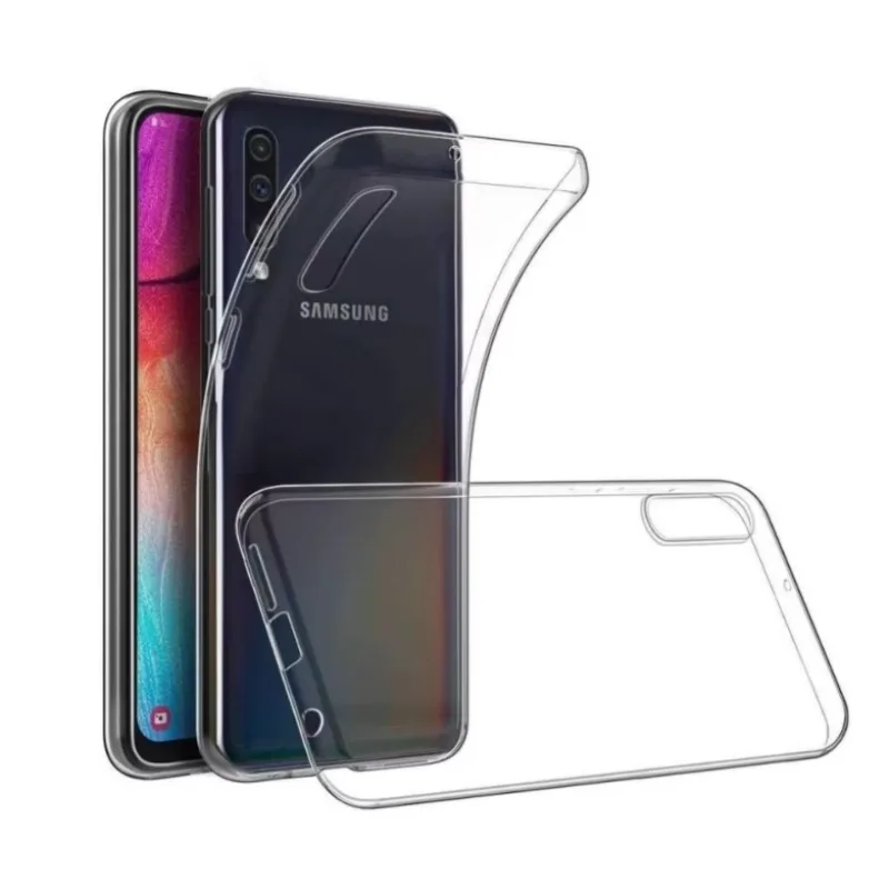 Transparentné Puzdro priesvitné silikónové Samsung A705 Galaxy A70 Farba: Priesvitné 6185