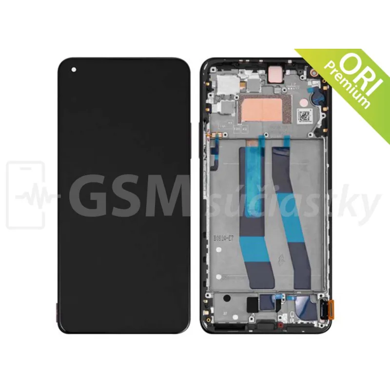 LCD displej + Dotykové sklo Xiaomi 11 Lite 5G NE Farba: Čierna + rám