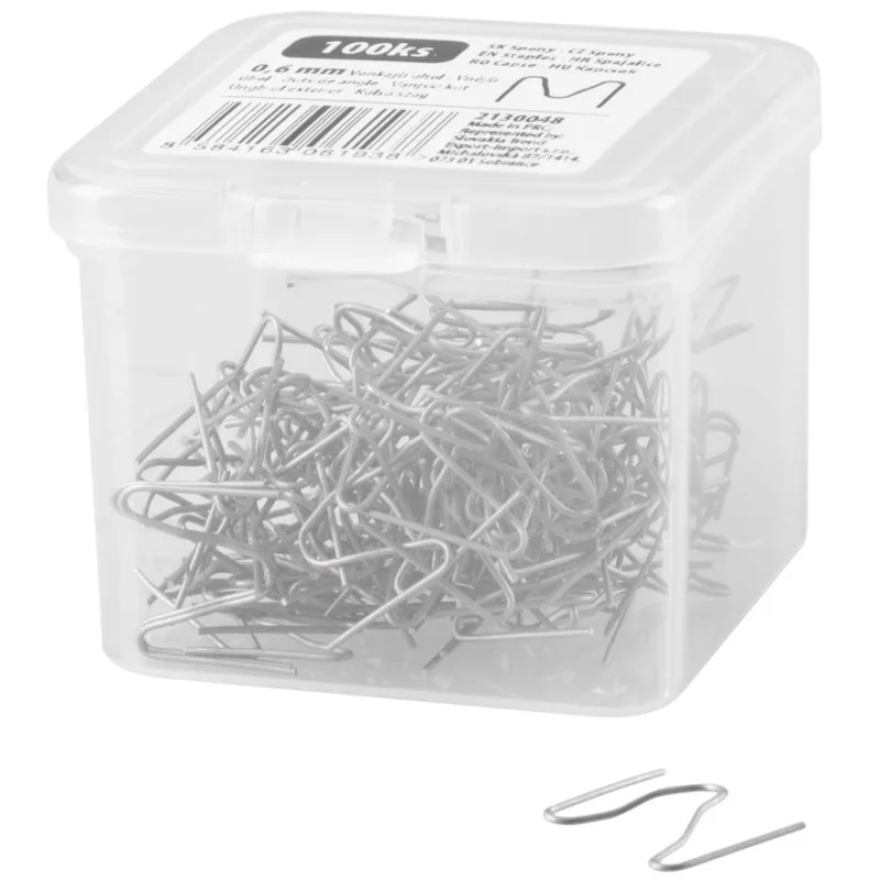 Spona pre pištoľ na zváranie plastov, vonkajší uhol, 0,6 mm, bal. 100 ks