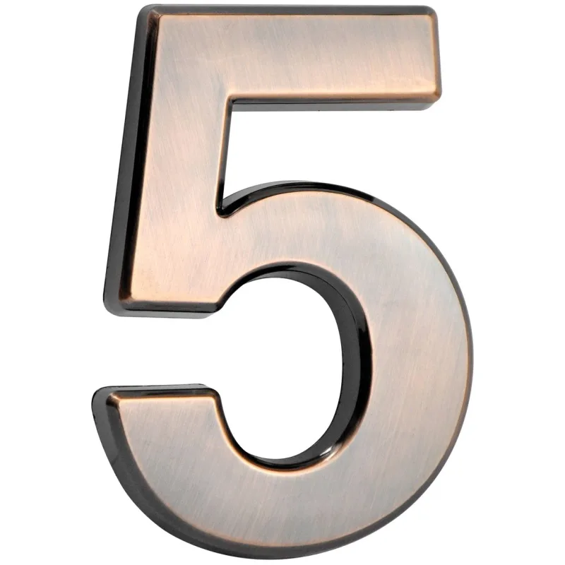 Číslo na dom MagicHome 5 – bronzové, 70x100 mm