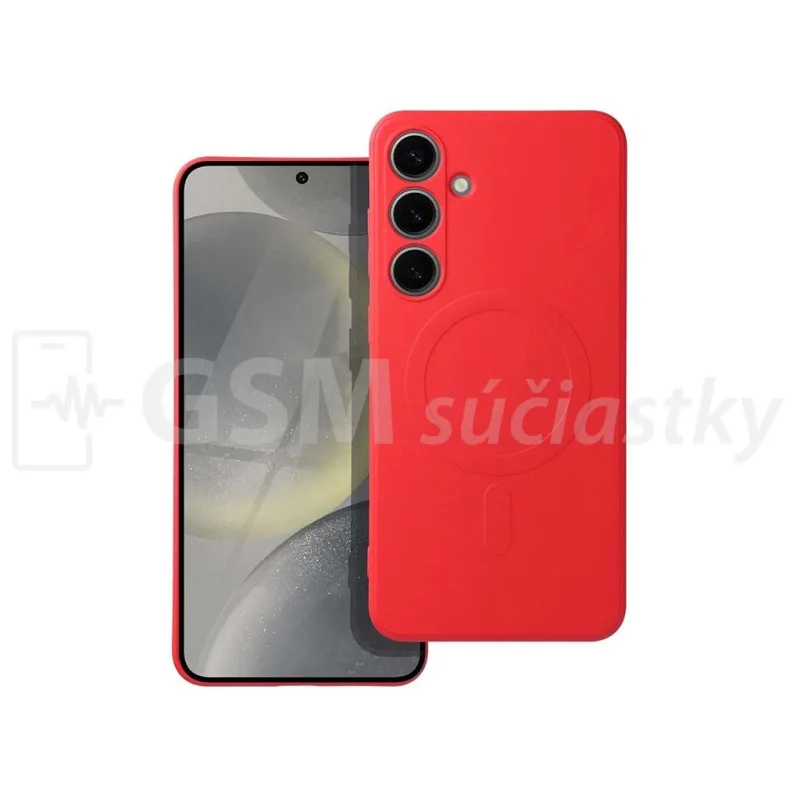 MagSafe Silikónový kryt s magnetickým nabíjaním Samsung A17 4G, A17 5G, Červený
