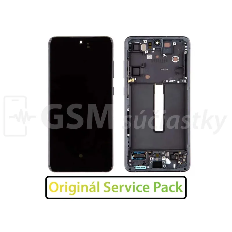 Samsung G990 Galaxy S21 FE - LCD displej + Dotykové sklo a Rám Originál Farba: Grafitová