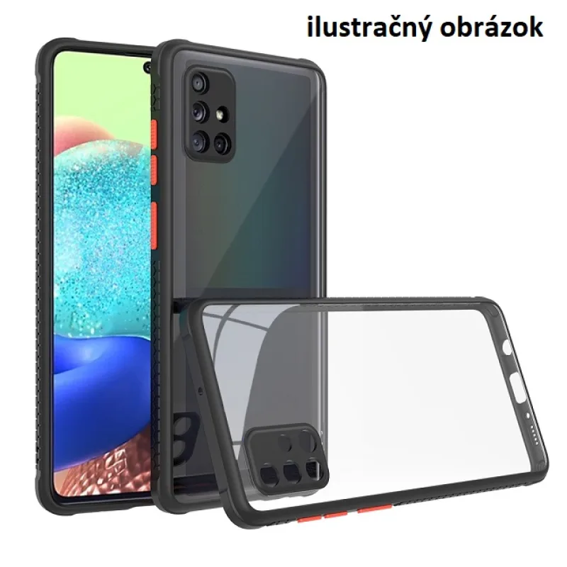 Defender Puzdro priehľadné Samsung Galaxy A12, M12 Farba: číre - čierne