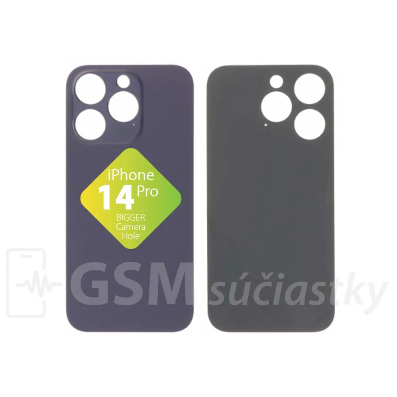 iPhone 14 Pro - Zadné sklo housingu Deep Purple