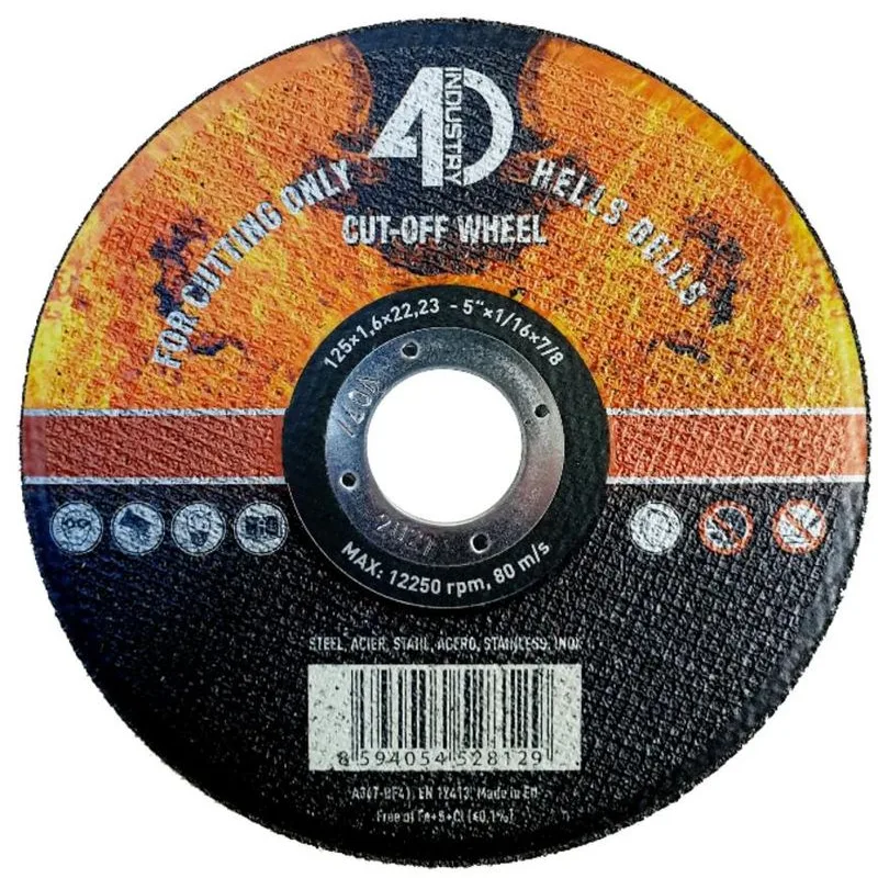 Kotúč Hells Bells 125x1.6x22.2 mm – Steel/Inox, rezný
