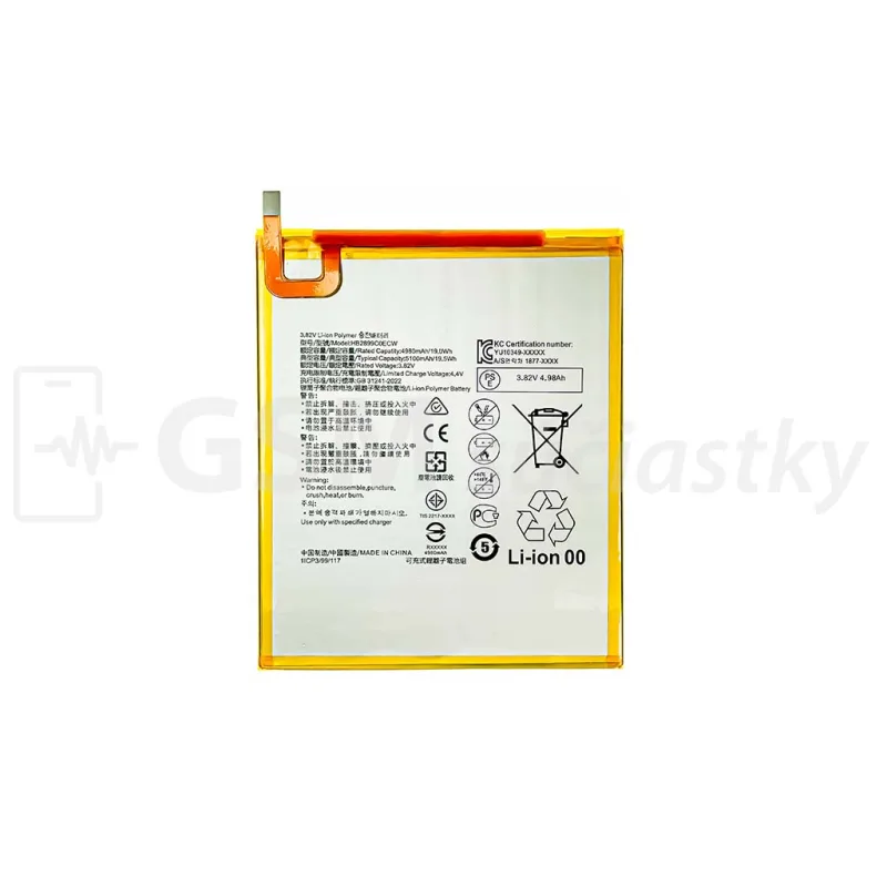 Honor Batéria Huawei MediaPad T5 10", M5 8.4, M3 8.0, T3 10", MediaPad T10, MediaPad T10s - HB2899C0ECW