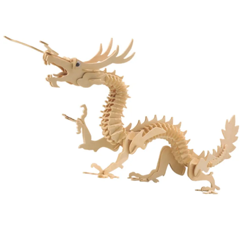 Woodcraft Drevené 3D puzzle Drak M005