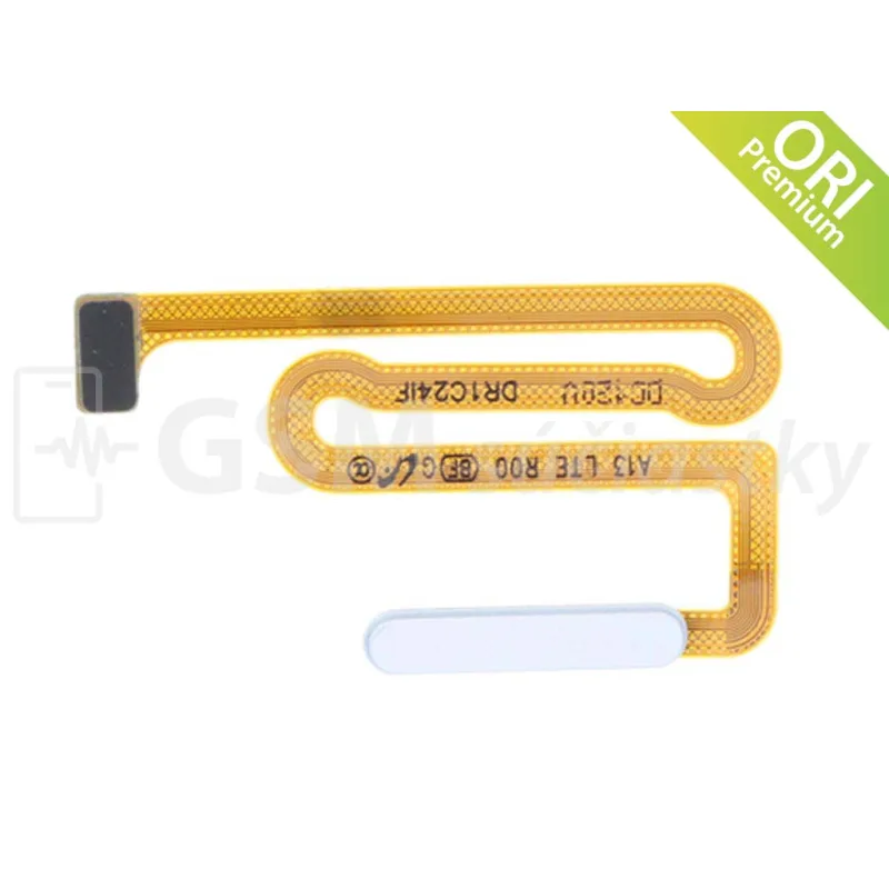 Flex kábel ON/OFF Samsung Galaxy A12 - zapínania, odtlačku prsta Farba: Biela