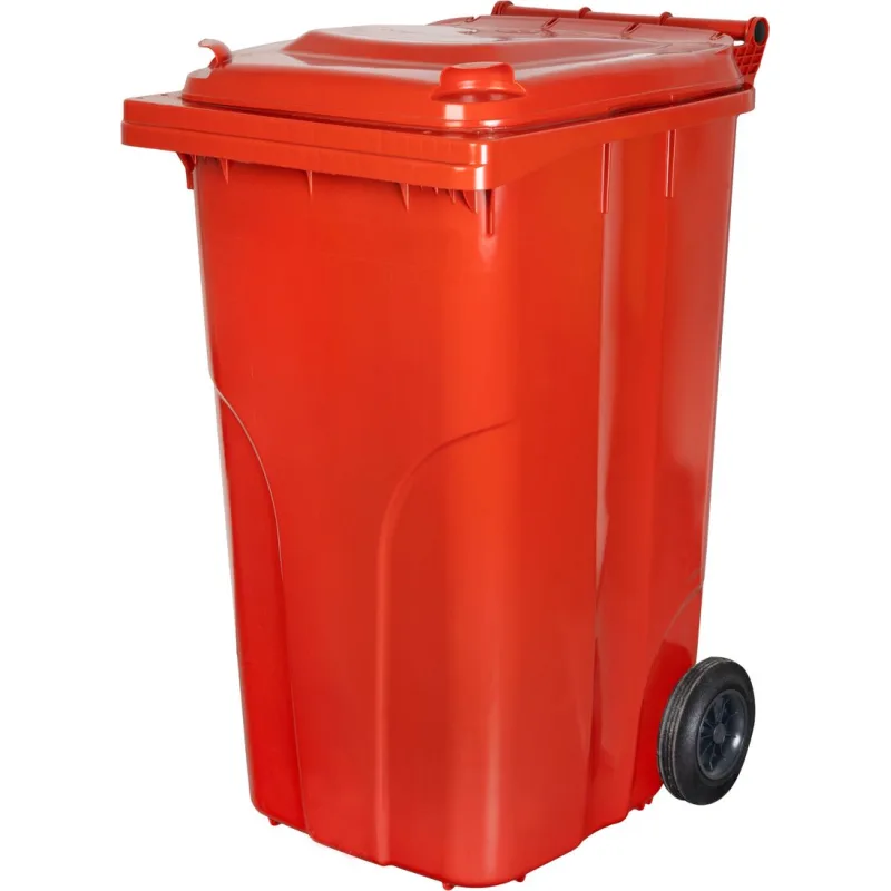 Smetná nádoba MGB 240 l, plastová, červená, HDPE