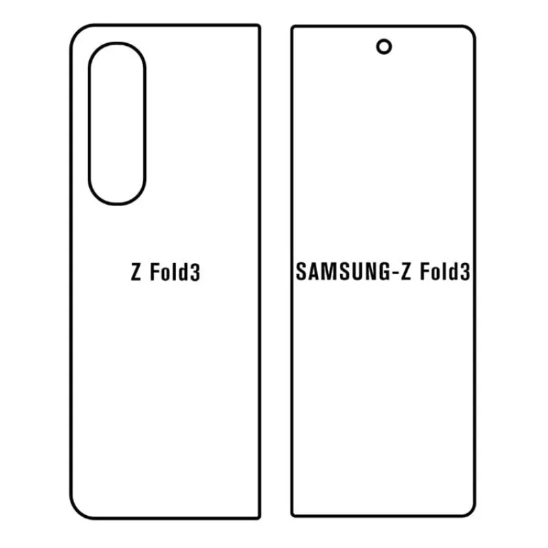 Hydrogel ochranná fólia pre Samsung Galaxy Z Fold 3 (SM-F926) Variant:: vonkajšia číra