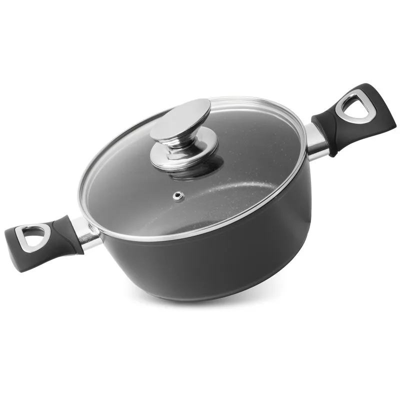 Hrniec MagicHome Black Line, 20 cm, 2,2 l, s pokrievkou