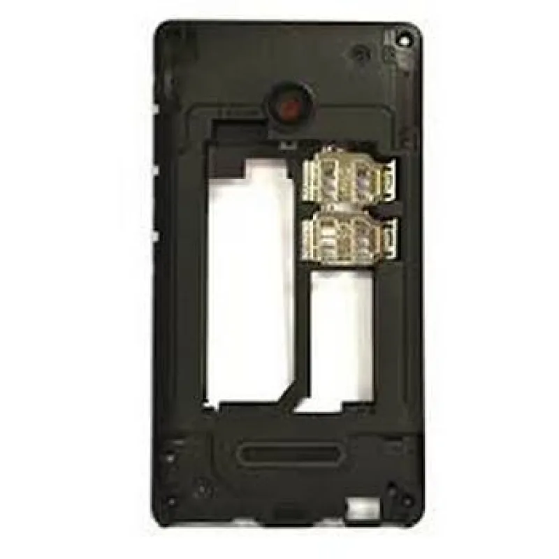 Kryt Microsoft Lumia 435, 532 Dual SIM stredový + Sklíčko kamery Farba: stredový rám - 2 SIM karty