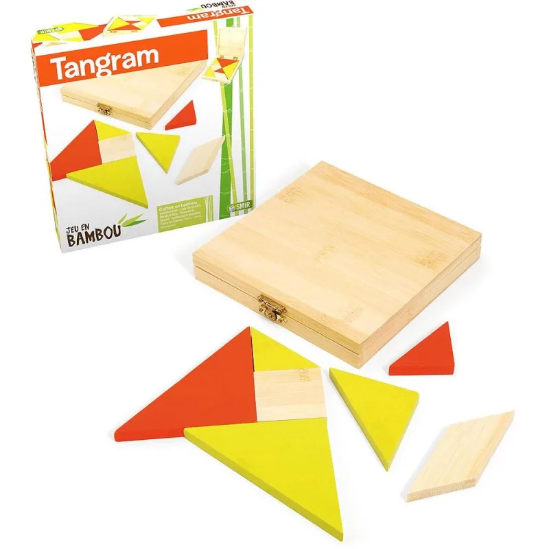 Tangram z bambusu