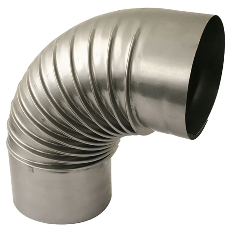 Koleno Dymo 152 mm, dymovod, 90° ohyb