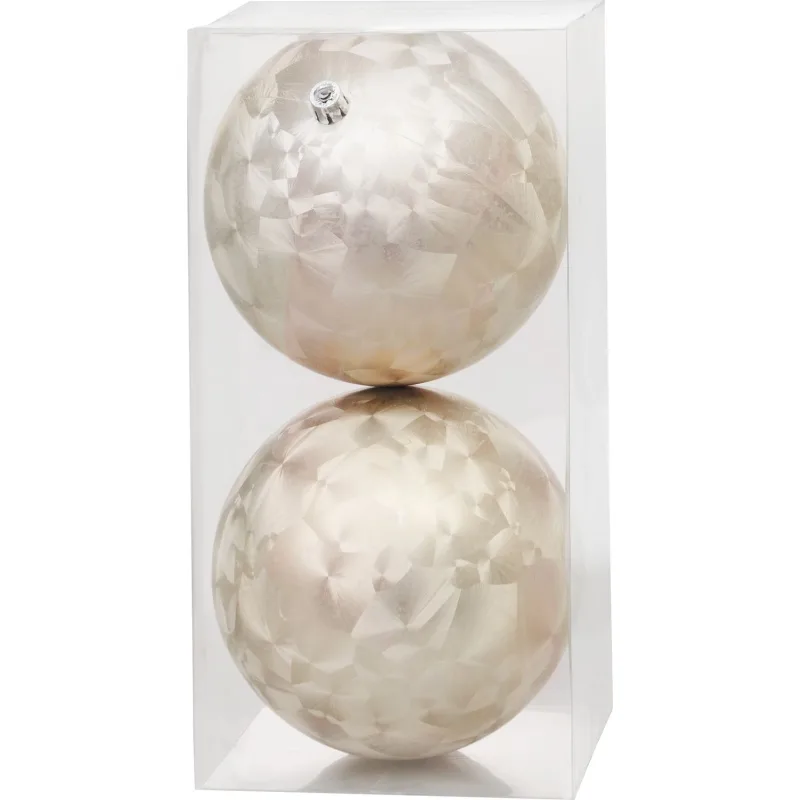 Gule na vianočný stromček, 2 ks, béžové, 12 cm