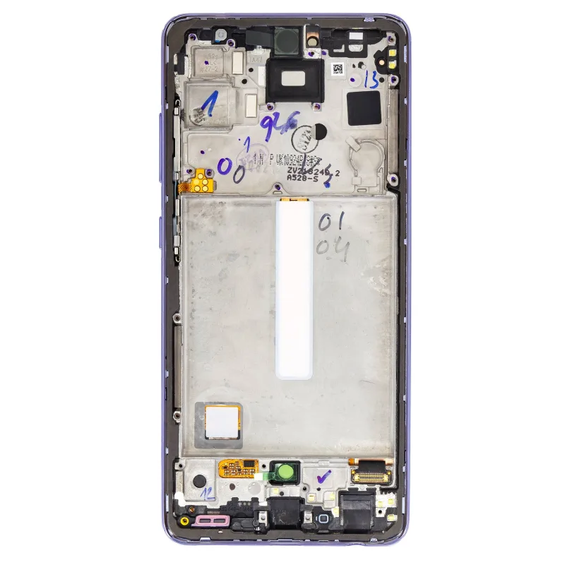 Samsung A528 Galaxy A52s 5G - LCD displej + Dotykové sklo a Rám Originál Farba: Light Violet