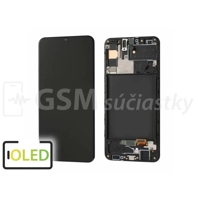LCD Displej + Dotykové sklo + Rám Samsung A307 Galaxy A30s - OLED