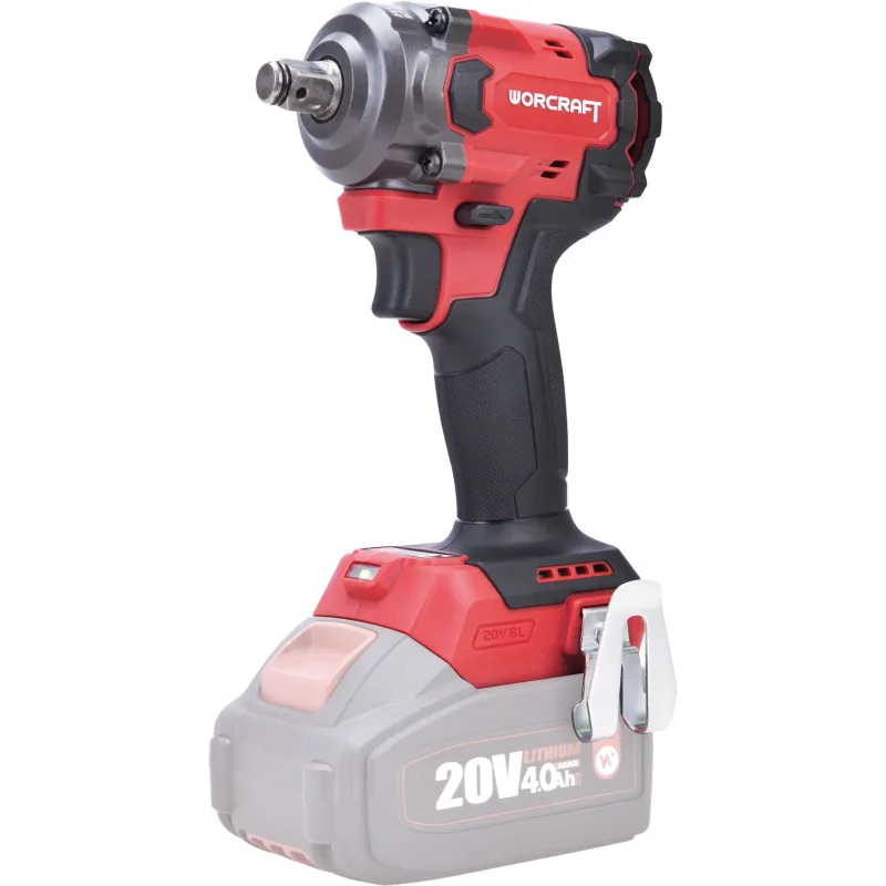 Rázový uťahovák Worcraft CIW-S20LiB-450, 20V, 410 Nm, 1/2", ShareSYS